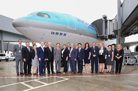 Dočekan prvi let aviokompanije Korean Air u Zagrebu