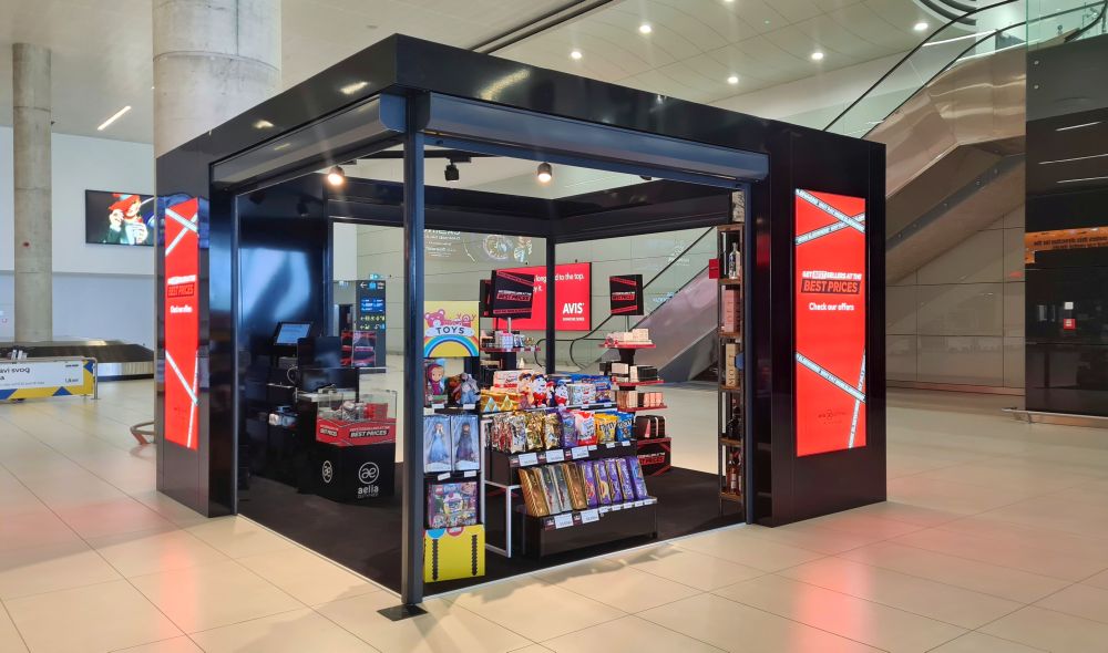 Arrivals Aelia Duty Free pop up store (in the Baggage Claim Area)