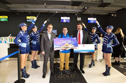 Franjo Tuđman Airport welcomed 3-millionth passenger 34 days earlier