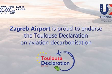 Međunarodna zračna luka Zagreb među potpisnicama “Deklaracije iz Toulousea” s ciljem osiguravanja zelene budućnosti zrakoplovne industrije
